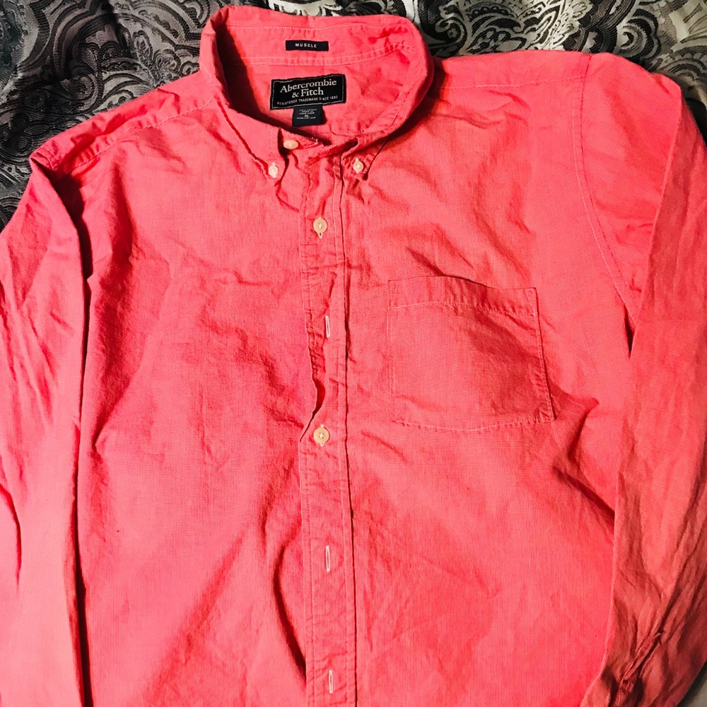 NWOT MENS XL A&F long sleeve button up!